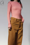 BASERANGE Corduroy Navarro Pants Made in Portugal TRNA-CO-WI22 Bossa Brown